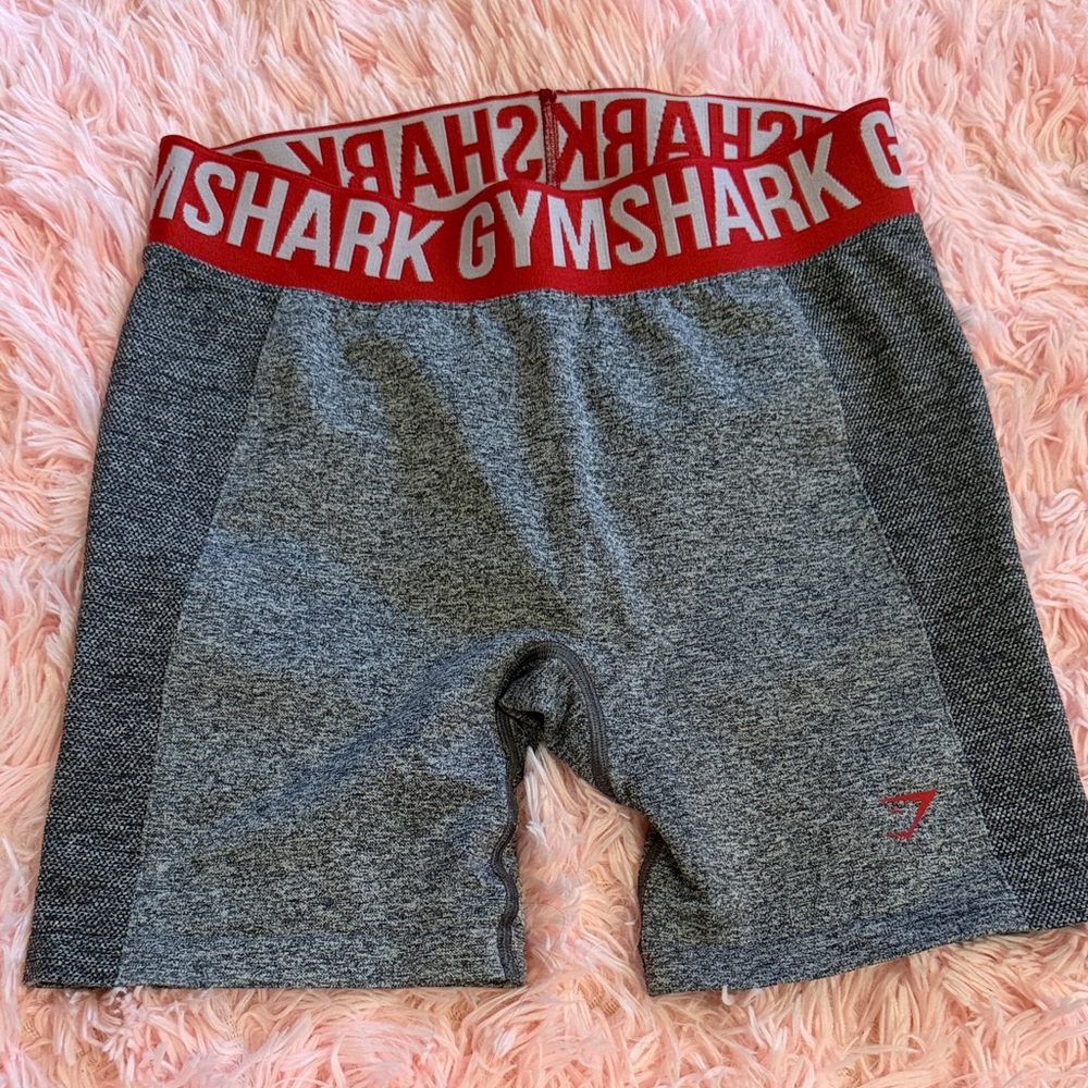 Gymshark Red and Gray Men's Athletic Shorts